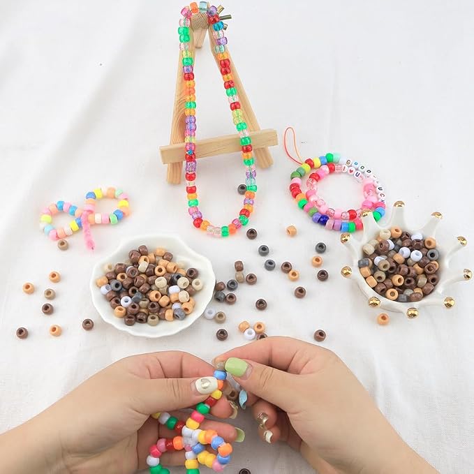 Pony Beads 4000 Pcs for Bracelets, Jewelry Making, Crafts - Image 3
