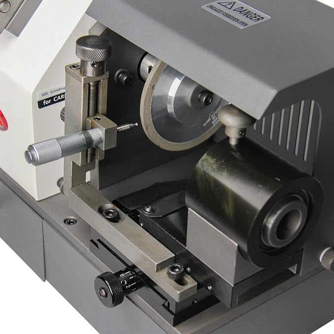 KAKA INDUSTRIAL TX-X6 Φ4-Φ14 mm Drill Bits Sharpener and Grinder 6 Collets End Mill Re-Sharpener Portable Grinding Sharpening Machine CNC Router Bit Sharpener with Adjustable Angle