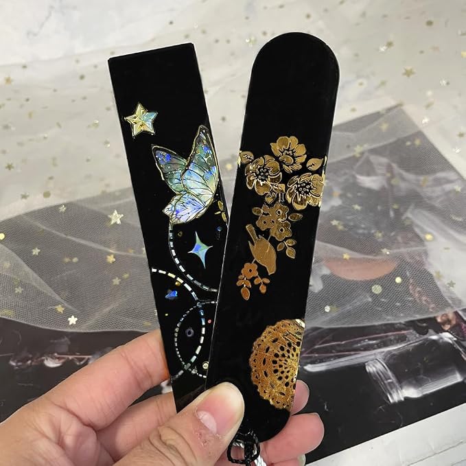 RESINWORLD Set of 3 Shiny Bookmarks Silicone Mold, Bookmark Resin Mold - Image 5