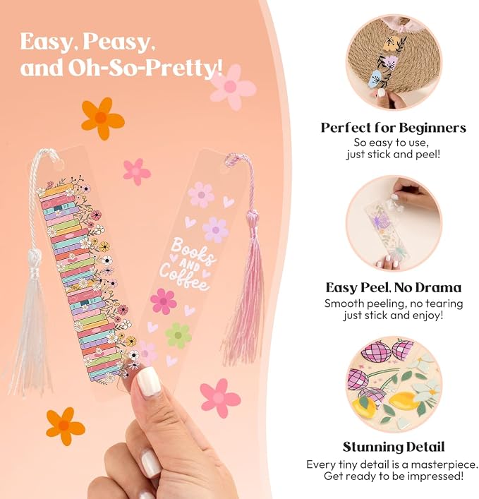 Kaciola 24PCS Acrylic Bookmark Blanks - Image 5