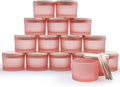 SHOWIN Thick Candle Jars for Making Candles 16 Pcs, 4 OZ Empty Jars by Showin