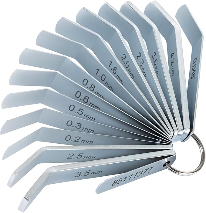Feeler Gauge Jake Brake Tool Set 88880053 88880052 85111377 Suitable for Volve Mack MP7 MP8 MP10 D12 D13 D16 Engines, Intake and Exhaust Valve Adjustment Kit (14 PCs)