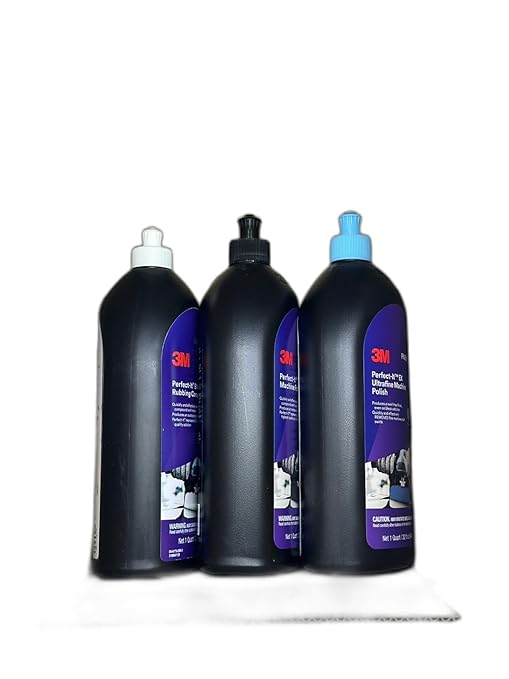 Perfect It Buffing and Polishing Kit - 36060(Rubbing Compound), 06094(Machine Polish), 06068(Ultrafine)