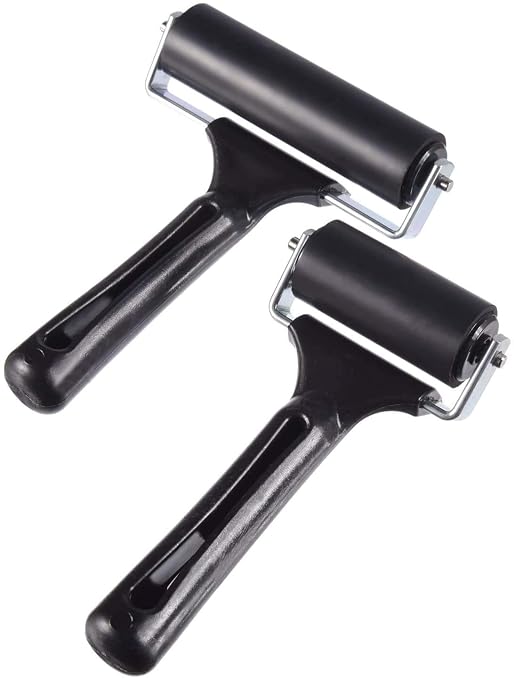 2Pcs Rubber Brayer Roller for Printmaking - Image 5
