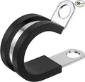 50 PCS 3/8 Inch Stainless Steel Cable Clamps - Insulated, Hose & Pipe Clamps