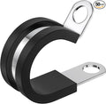 50 PCS 1/2 Inch Cable Clamps, 304 Stainless Steel Cable Clamps, Insulated Clamp, Hose Clamp, Pipe Clamp, Sturdy Clamp, and Wire Clamp by RTHIEAI