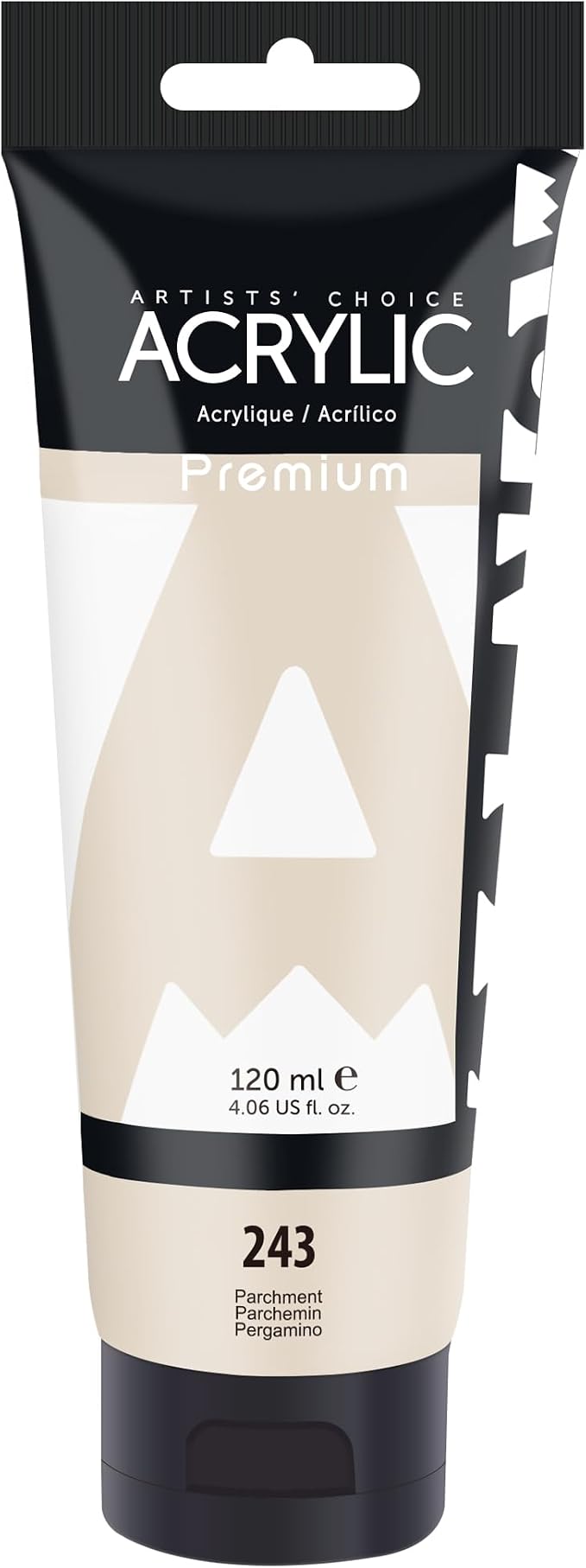 AUREUO Parchment Acrylic Paint, 4 Fl Oz / 120ml Single Tube, Off White Rich by AUREUO