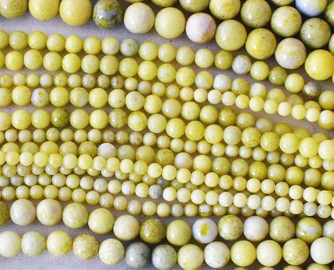 Zenkeeper 108 Pcs Lemon Jade Beads - Image 2
