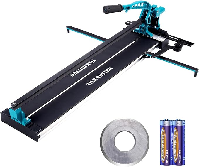 VEVOR Manual Tile Cutter, 40 inch, Porcelain Ceramic Tile Cutter with Tungsten Carbide Cutting Wheel, Infrared Positioning, Anti-Skid Feet, Durable Rails for professional installers or beginners