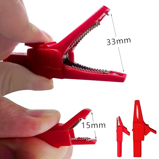 Goupchn 33PCS Multimeter Test Leads Kit with Replaceable Precision Probes Set, Wire-Piercing Probes, Alligator Clips, Test Hook Clips and Test Tweezer for Digital Electrical Testing