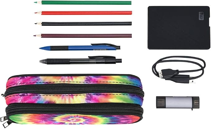 ANANGTEE Colored Tie Dye Pencil Case - Image 2