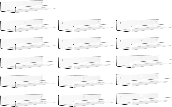 upsimples 16 Pcs 15" Acrylic Shelves by upsimples