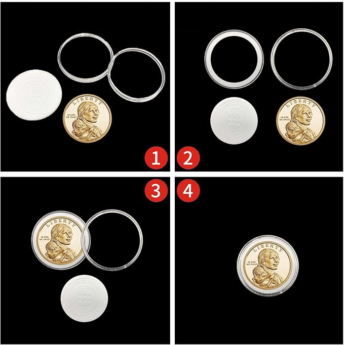 240 Pieces 30mm Coin Capsules Coin Holders - Image 6