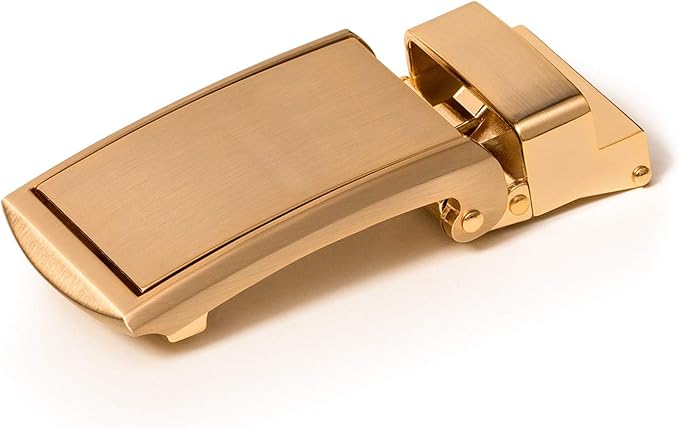 SlideBelts Full Grain Leather Belt with Contrast Stitching - Custom Fit for Adult Men, Golfers