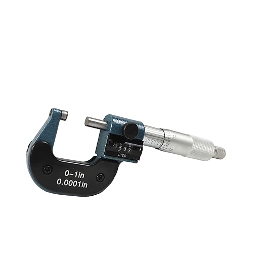 HFS(R) 1" Mechanical Digital Outside Micrometer Digit Counter Carbide Tips 0.0001"