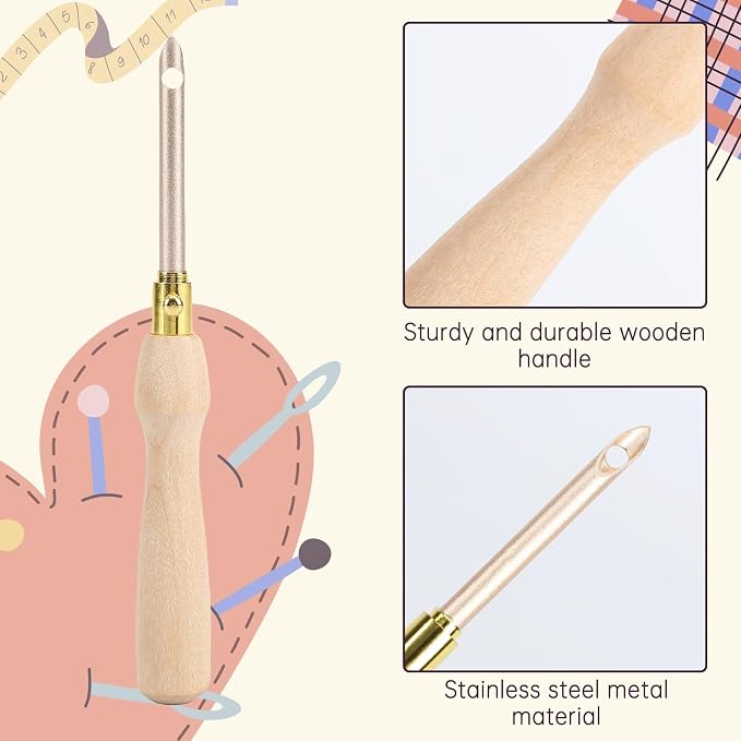 AUGSUN 13 Pcs Punch Needle Kit Embroidery Tool Set - Image 2