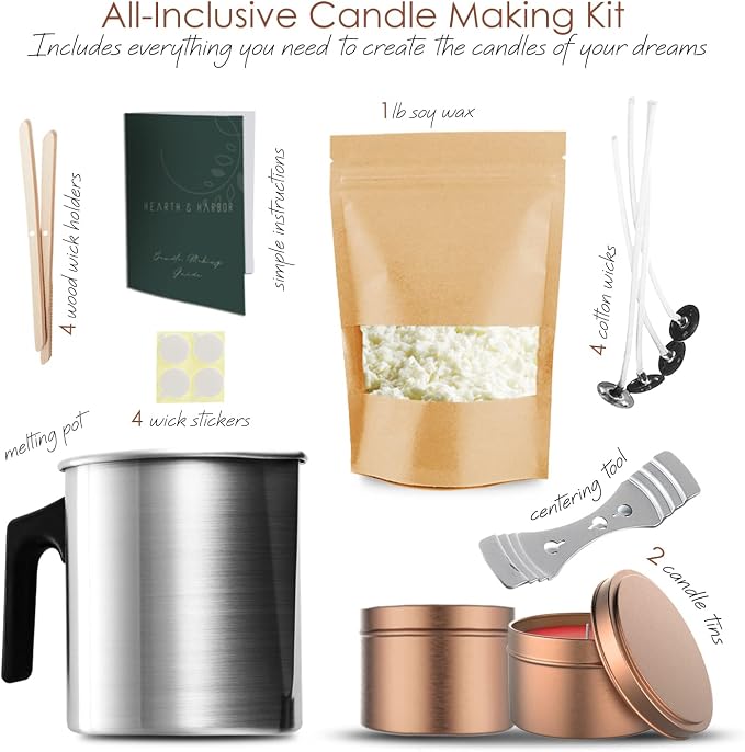 Hearth & Harbor Organic Soy Candle Making Kit - Image 2