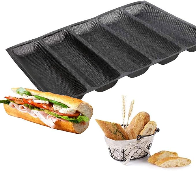 Baker Boutique Silicone Bread Mold 5 Loaf Baking Mould Flexible Reusable Forms by Baker+Boutique