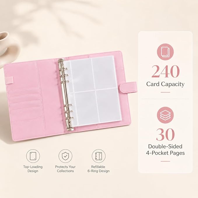 A5 Kpop Photocard Binder, 6-Ring Collector’s Album - Image 3