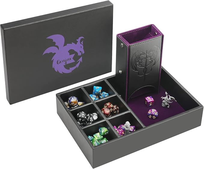 Grajar DND Dice Tray and Dice Tower by Grajar