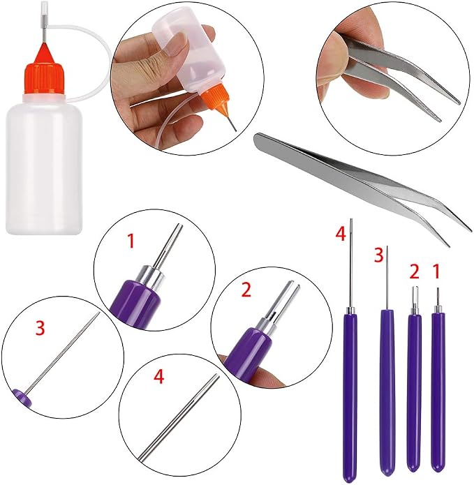 MDLUU Paper Quilling Kit with 1860 Strips and Quilling Tools and Storage Box - Image 5