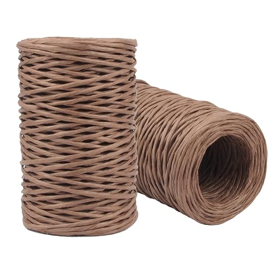 Floral Wire, 2 Rolls Rustic Paper Wrapped Metal Wire 14 Gauge 328 Feet | Bind by JFFX