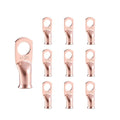 10pcs 4 AWG-3/8”(M10) Ring Terminals 4 Gauge Copper Wire Lugs Battery Cable Ends Heavy Duty Battery Cable Terminal Connectors