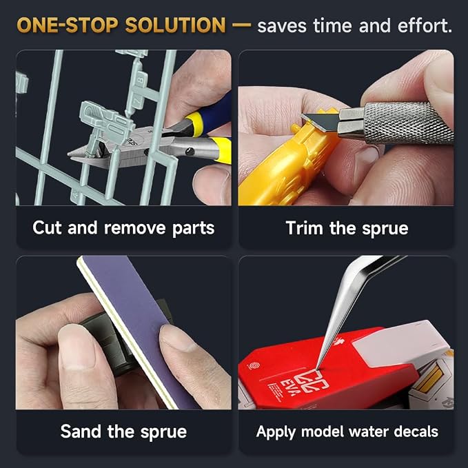 stedi Model Tools Kit for Beginners 14 PCS, Modeler Professional Basic Tools - Image 3
