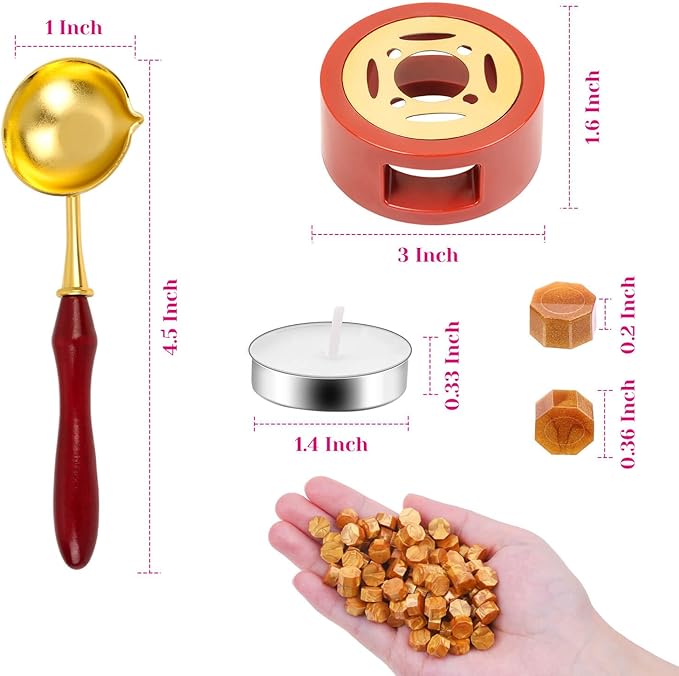 Sealing Wax, Paxcoo 312pcs Sealing Wax Kit - Image 4