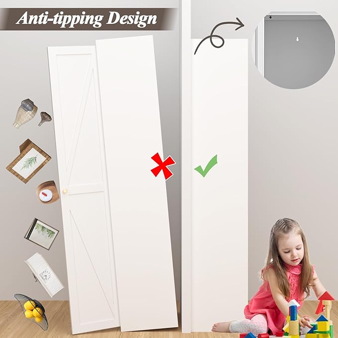 GREATMEET 71" Metal Tall Pantry Storage Cabinet, Food Pantry Cabinet, White Cupboard with Anti-Tipping Kit for Kitchen Tools Storage for Dining Room, Living Room Garage and Bathroom