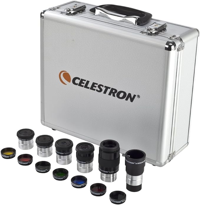 Celestron Accessory Kit with Five 1.25" Plossl Eyepieces, 2x Barlow and Filter by Unknown