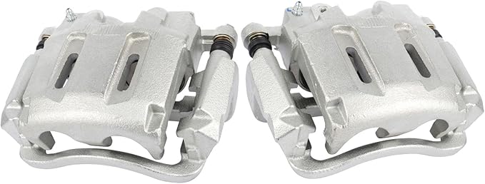 SCITOO Front Left+Right Brake Calipers With Bracket 18-B5022 18-B5023 Compatible For Ford For F-250 Super Duty 2005-2011 For Ford For F-350 Super Duty 2005-2012