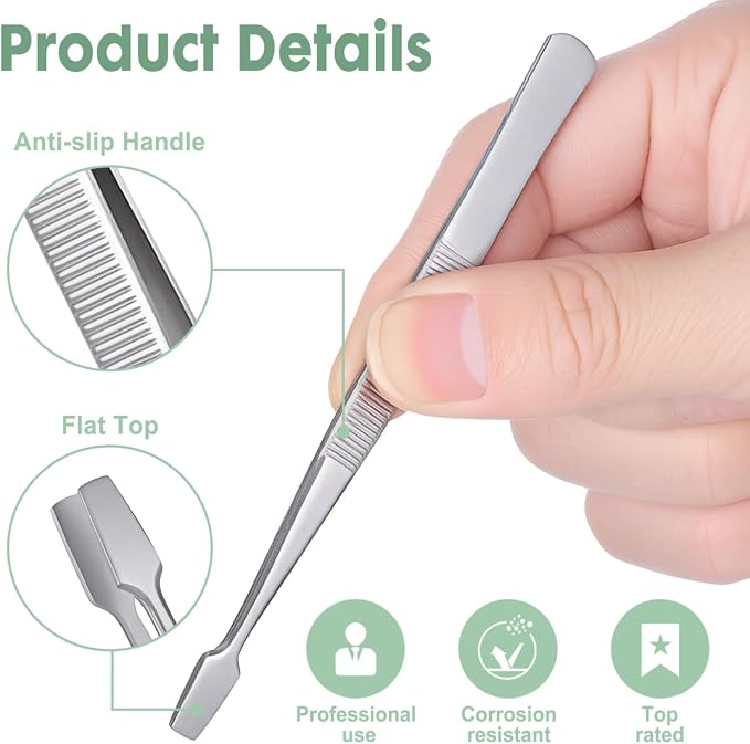 2-Pack Stamp Tweezers Stainless Steel – 4.3” Philately Tools - Image 5