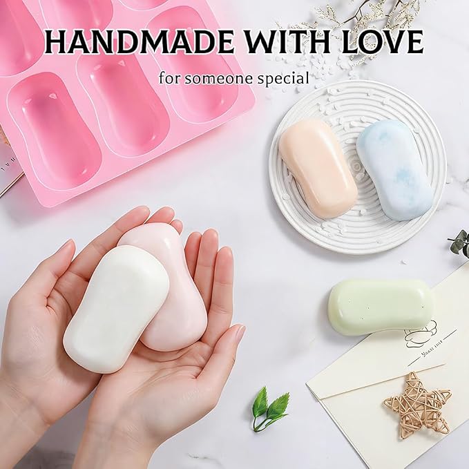 SJ Silicone Soap Molds 2 Packs, DIY Soap Molds - Image 7
