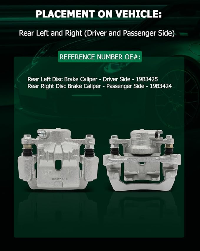SCITOO 19B3425 19B3424 Rear Left & Right Disc Brake Calipers Assembly w/Bracket For Subaru For Impreza 2008-2014,For Subaru For WRX 2012-2018