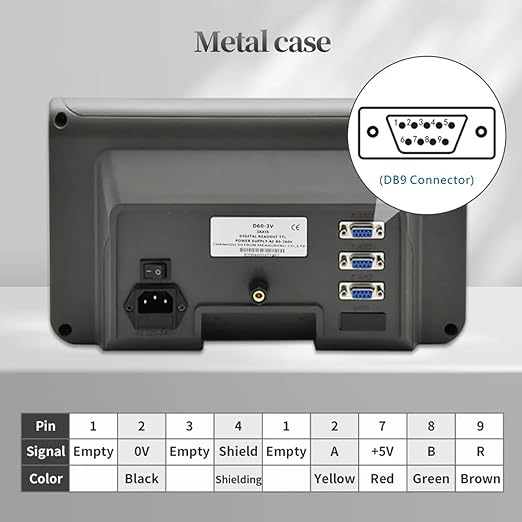 3-Axis Digital Readout Display, Linear Magnetic Scale Kit for Milling Machine (10"x22"x28" 3 Axis DRO)