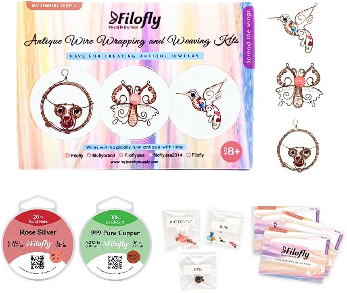 Filofly DIY Jewelry Kits, Spread The Wings Make Your Own Wire Wrapping and - Image 8