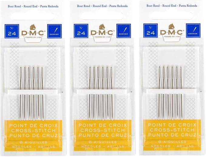 3 Pack DMC Size 24 Cross Stitch Needles by DMC