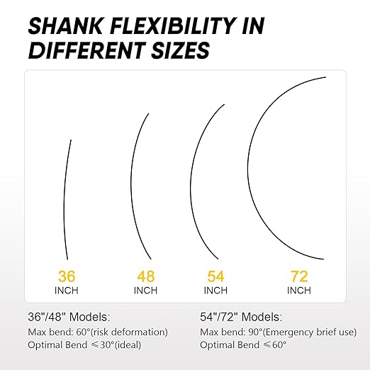 HANSHAN 54× 3/16 ×9/16 Head Flexible Installer Drill Bit Fish Bit for Pulling Wire Through Tight Spaces with Minimal Damage -1 Pack