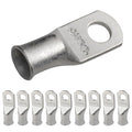 SELTERM 10pcs 1 AWG-5/16 Stud Tinned Copper Wire Lugs, Heavy Duty Cable Ends, 1 Gauge Ring Terminals, UL Battery Lugs Marine Grade Copper Eyelets Electrical Terminal Connectors