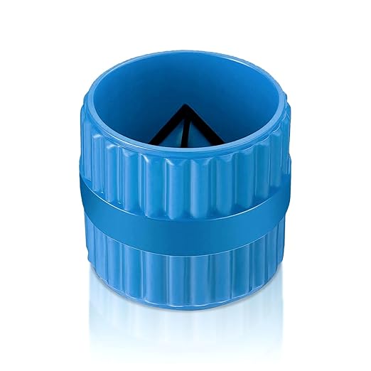 Pipe and Tubing Reamer Inner-Outer Copper Reamer Pipe Deburring Tool Alloy Steel Tubing Chamfer Tool for PVC/Ppr/Copper/Brass/Aluminum Tubes (Blue)