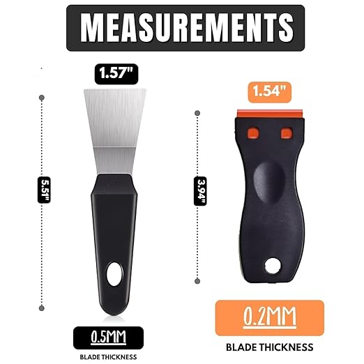 High-Quality 3D Printer Tool Removal Scraper Kit, 4 Types of Sharpened Blades & 10 Extra Blades, 3D Printer Scrapers for Fast Separation Large Medium Small Models, Great 3D Printer Accessories Gifts