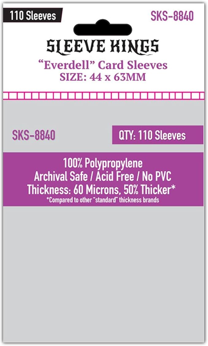 Sleeve Kings Everdell Mini Compatible Card Sleeves – 110 Pack, 44 x 63 mm by SleeveKings