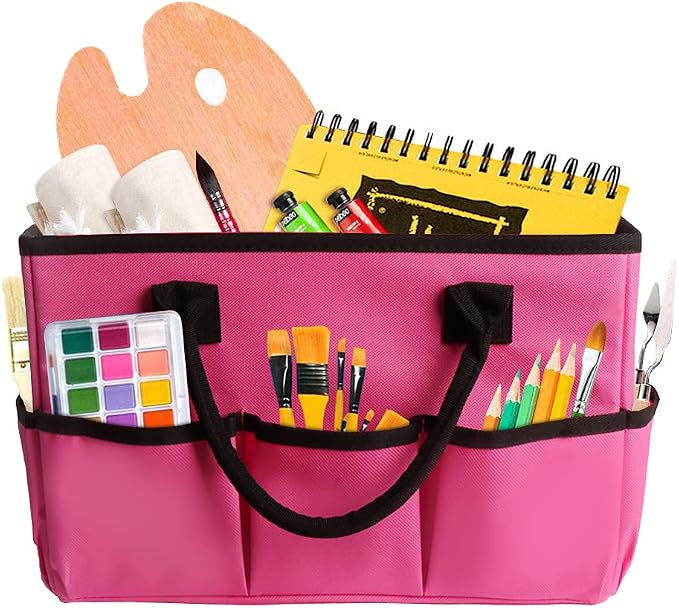 ZKOO Craft Organizer Tote Bag, Portable Art Supply Storage Caddy by ZKOO