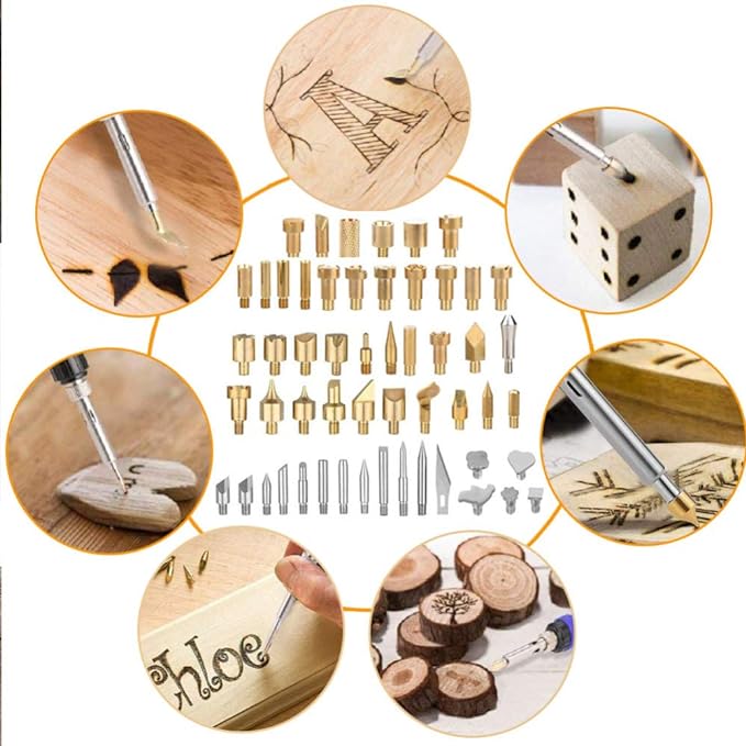 Wood Burning Kit, Wood Burning Tool Adjustable Temperature Woodburning - Image 5