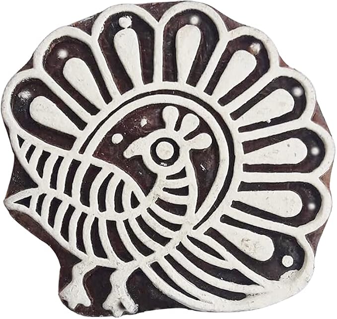 Royal Kraft Wooden Stamps DIY Fabric, Henna Printing Blocks THDtag115 - Image 2