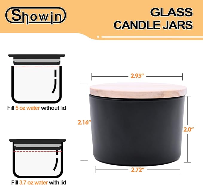 SHOWIN Thick Candle Jars for Making Candles 16 Pcs, 4 OZ Empty Jars - Image 4