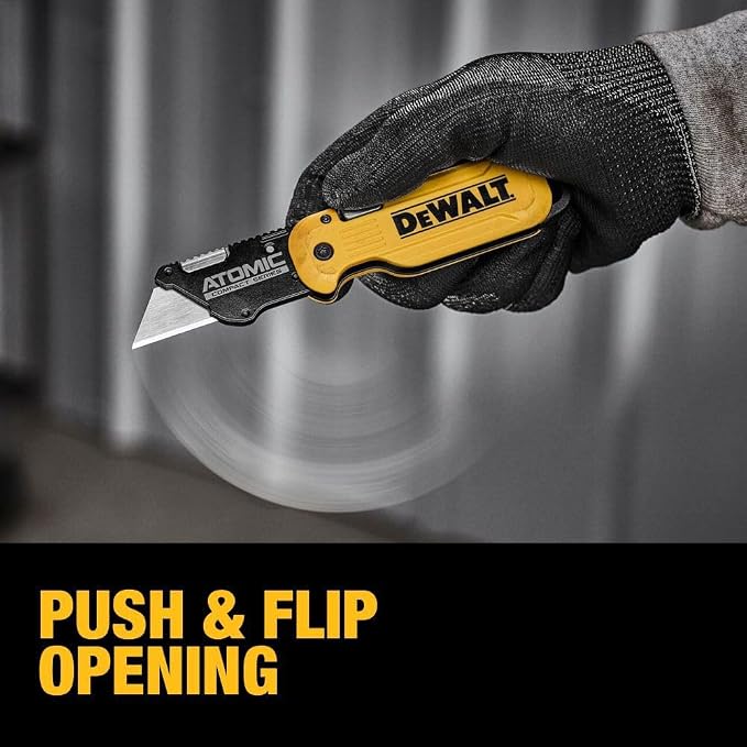 Dewalt Atomic Compact Series Push And Flip Folding Utility Knife - Image 3