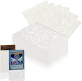 100 Count White Card Sleeves for Trading Cards, Perfect Fit Shiny MTG Card by Unknown