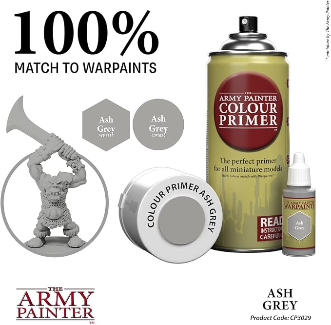 The Army Painter Colour Primer Ash Grey, 400 mL Acrylic Spray Primer, Spray - Image 4